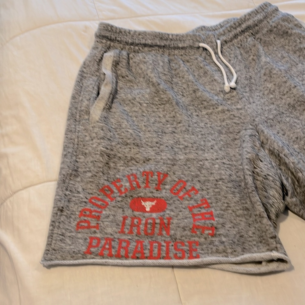 Project Rock Under Armour Sweatpant Shorts - Picture 2 of 6